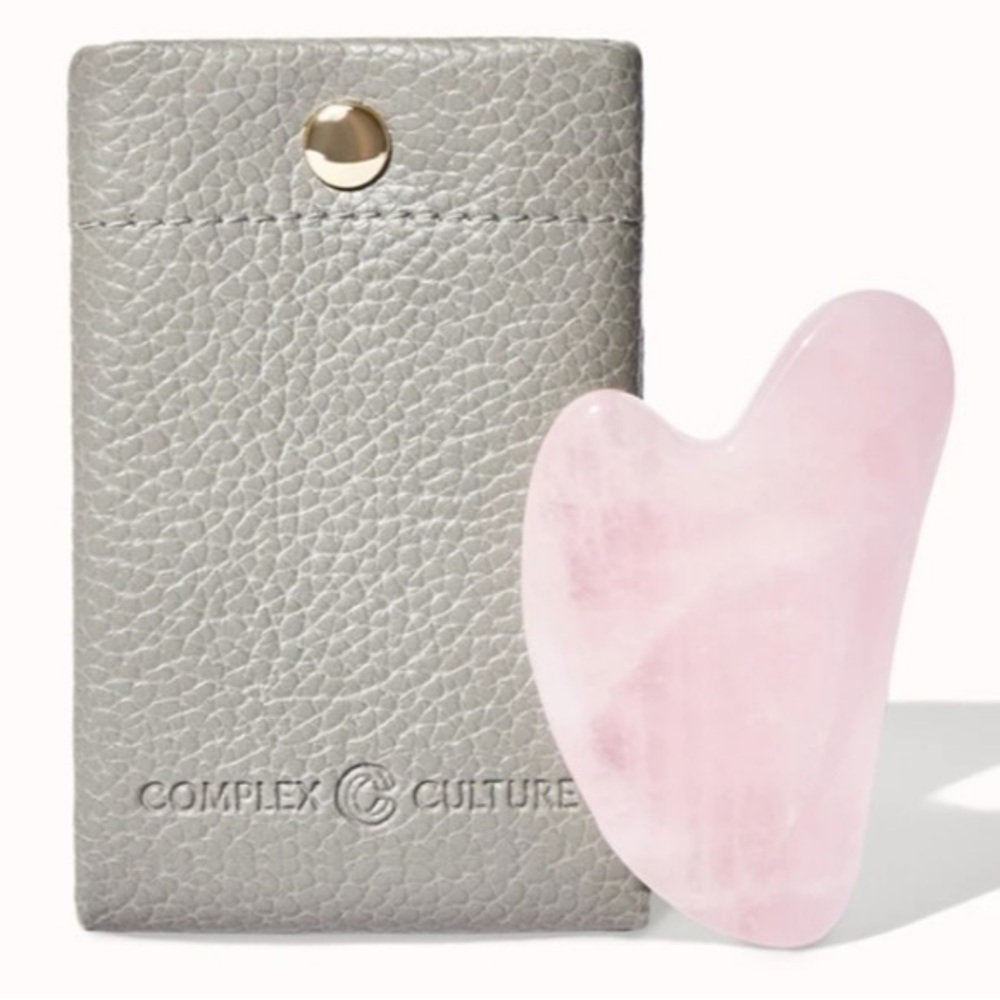Complex Culture Rose Quartz Gua Sha Sculpting Stone — BRAND NEW